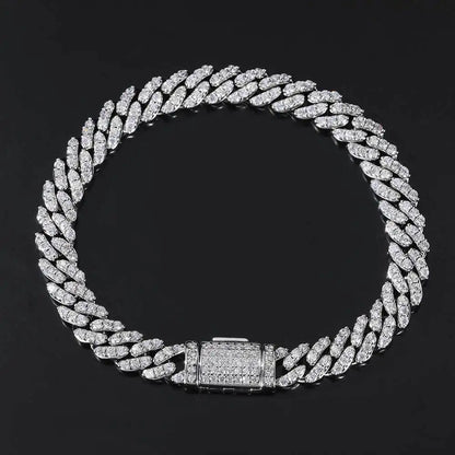 chaîne Miami en diamant épais pour hommes et femmes, ICE