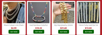 Chaîne et bracelet ornée de pierres en diamant Mixte