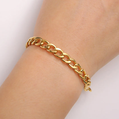 Bracelet en chaîne pour hommes en acier inoxydable