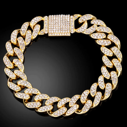 Bracelets hip-hop ICE pour hommes et femmes haute qualité
