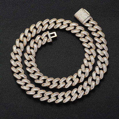 Chaîne et bracelet ornée de pierres en diamant Mixte