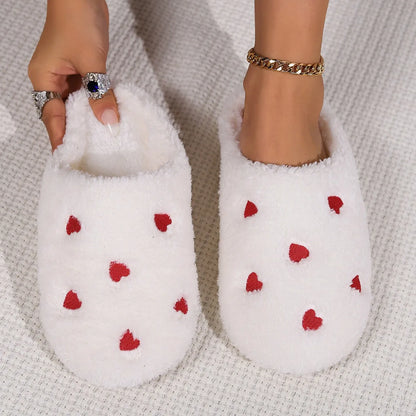 Chaussons pour femmes avec cœur
