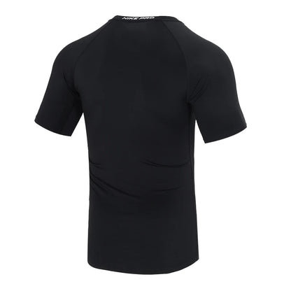 T-shirt NOIR de course et d'entraînement en polyester Nike Sportswear