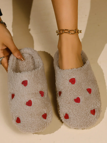 Chaussons pour femmes avec cœur