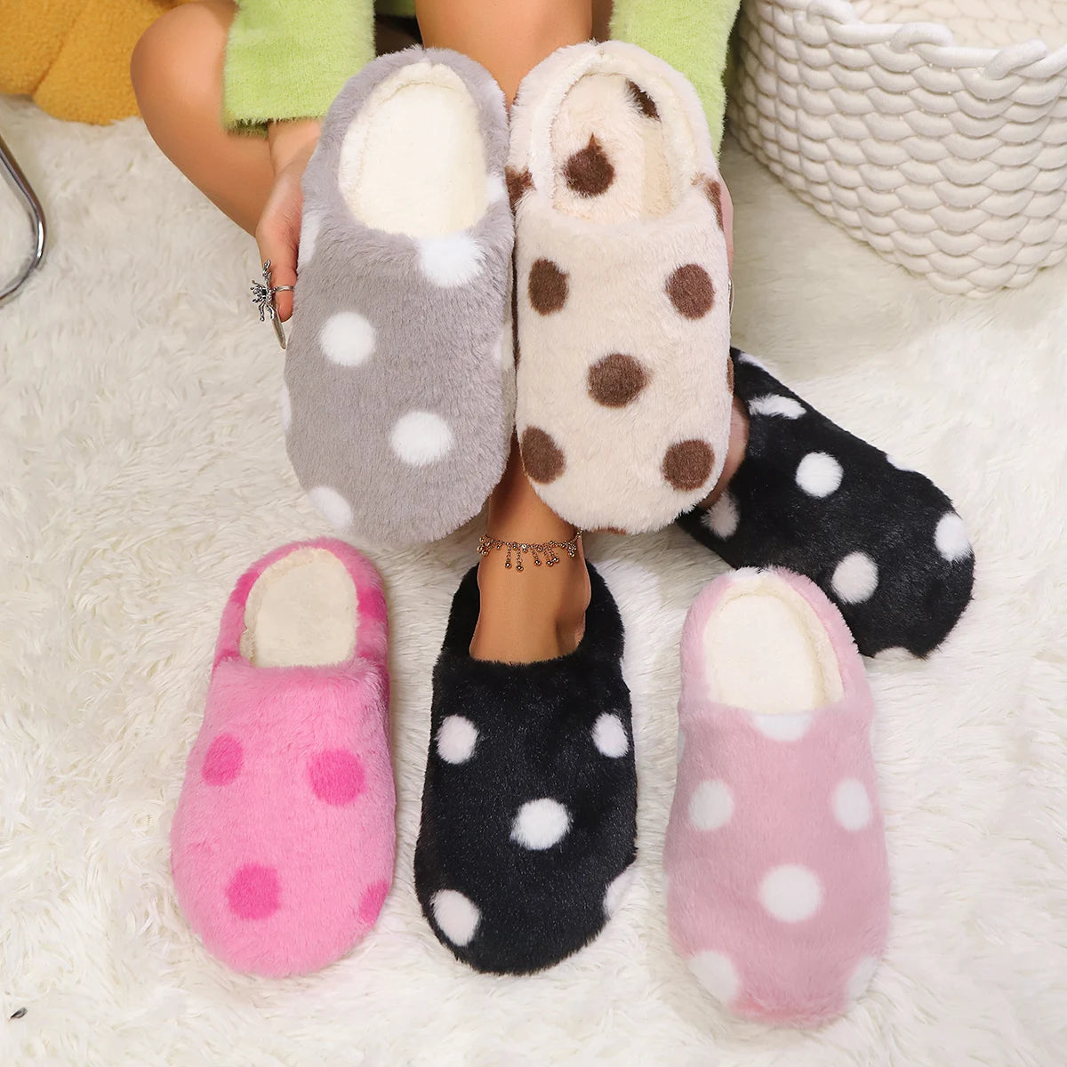 Chaussons pour femmes avec cœur