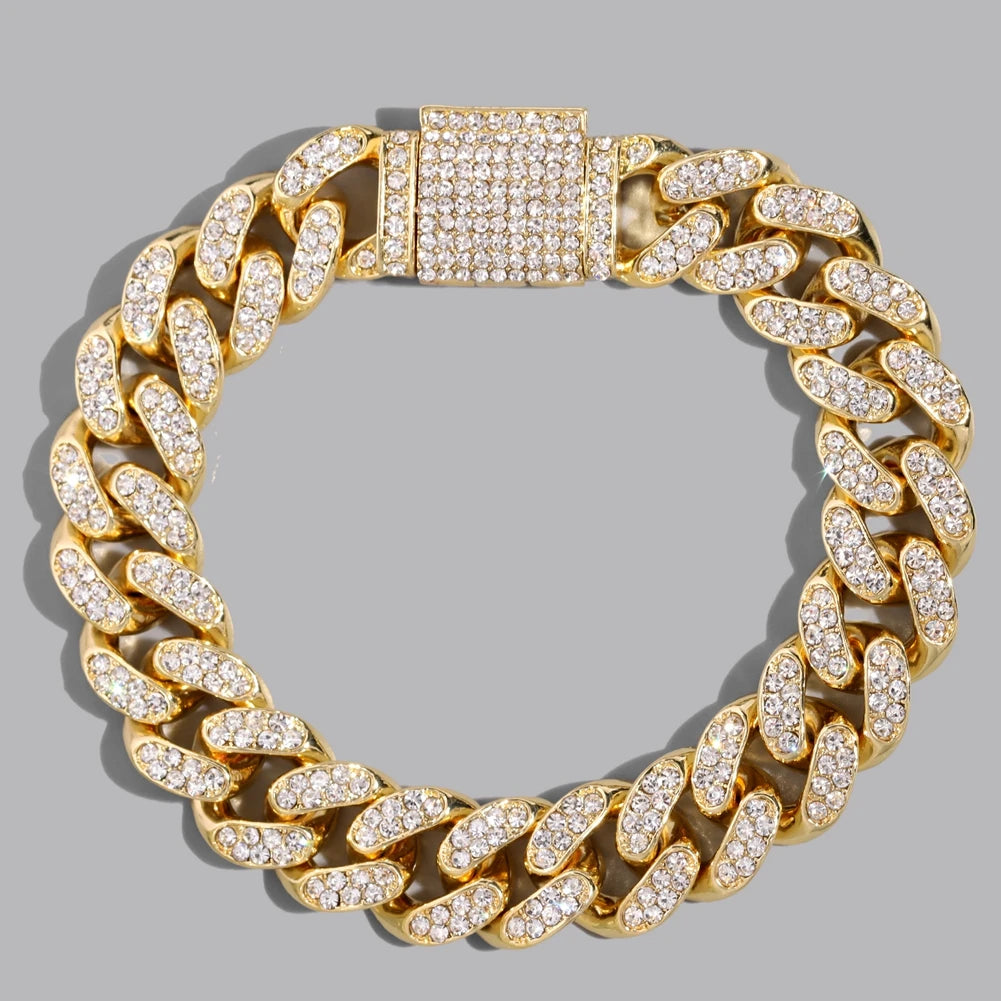 Bracelets hip-hop ICE pour hommes et femmes haute qualité