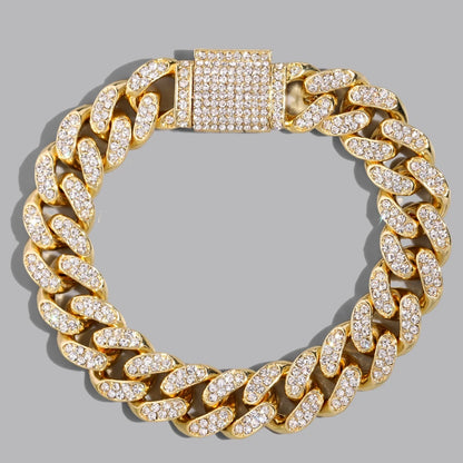 Bracelets hip-hop ICE pour hommes et femmes haute qualité