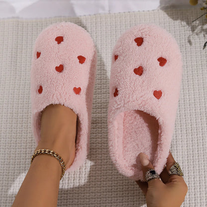 Chaussons pour femmes avec cœur