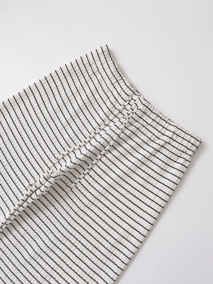 Vêtements pour femmes, nouvelle collection pantalon en tricot à rayures texturé