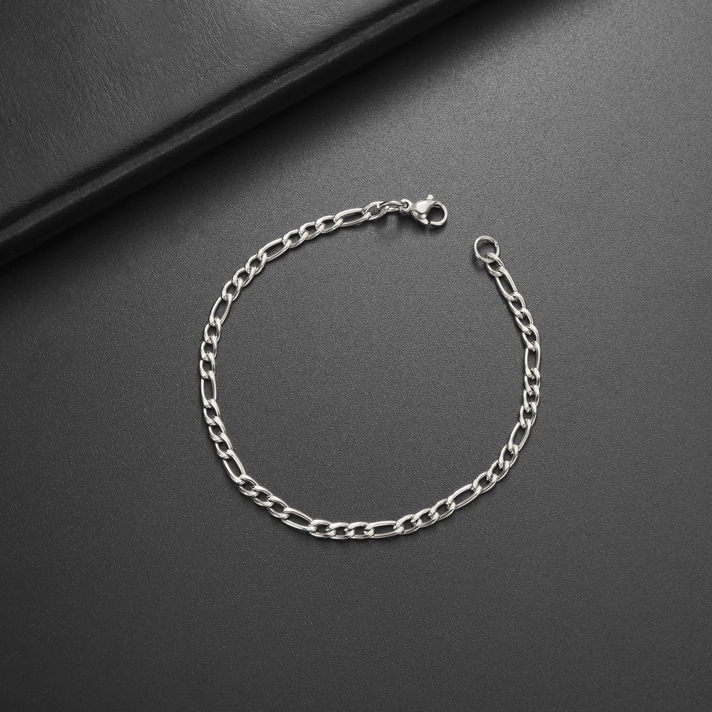 Bracelet en chaîne pour hommes en acier inoxydable