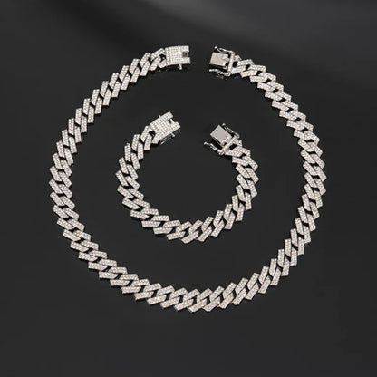 Chaîne en métal de luxe pour hommes, plaqué or 18K