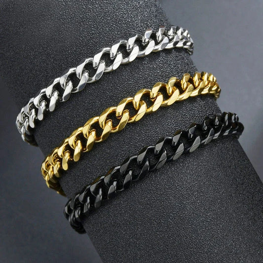 Bracelet en acier inoxydable pour hommes femmes couples