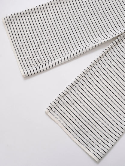 Vêtements pour femmes, nouvelle collection pantalon en tricot à rayures texturé