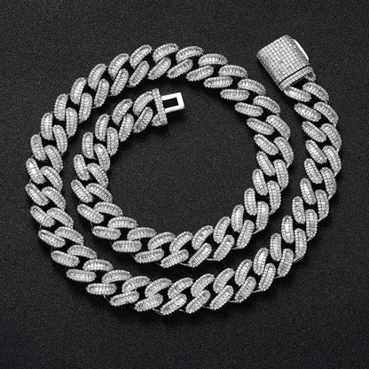 Chaîne et bracelet ornée de pierres en diamant Mixte