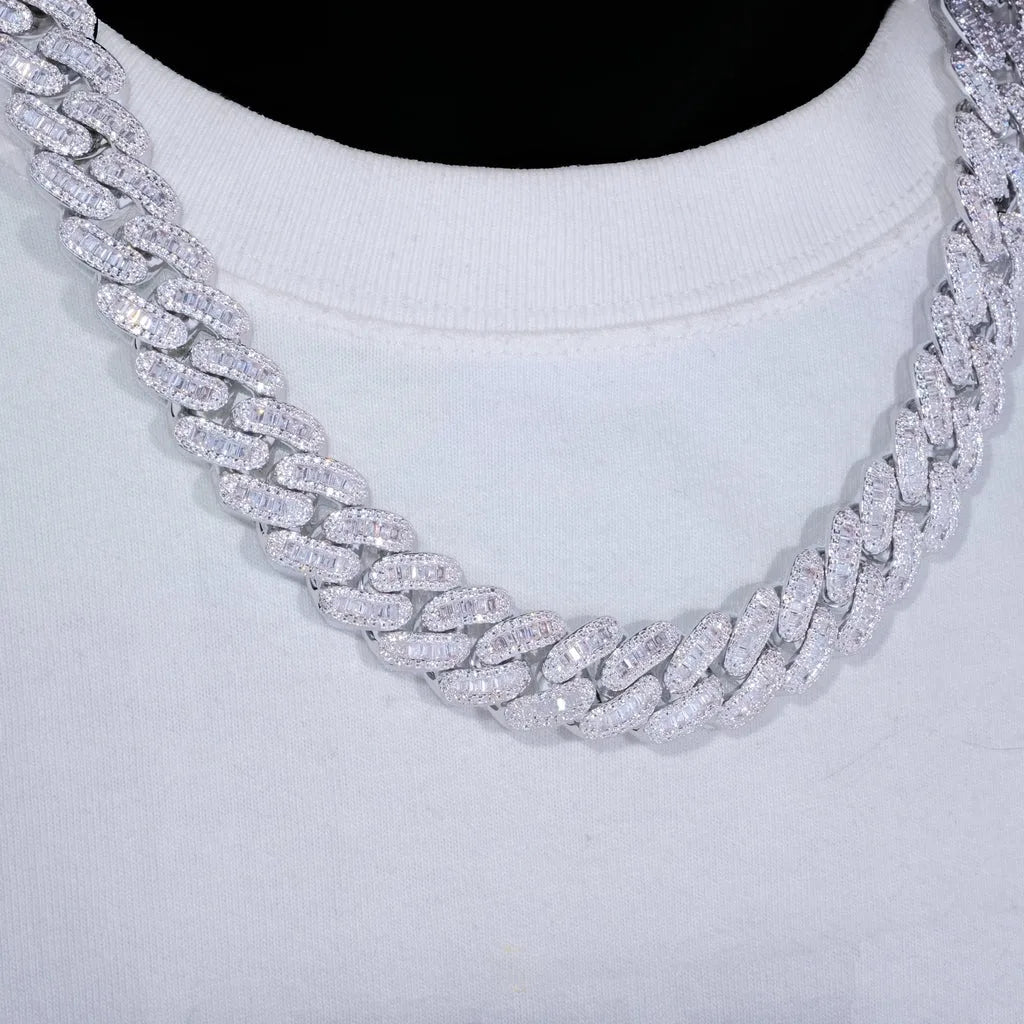 Chaîne et bracelet ornée de pierres en diamant Mixte