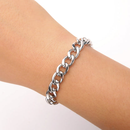 Bracelet en chaîne pour hommes en acier inoxydable