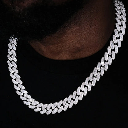 Chaîne et bracelet ornée de pierres en diamant Mixte