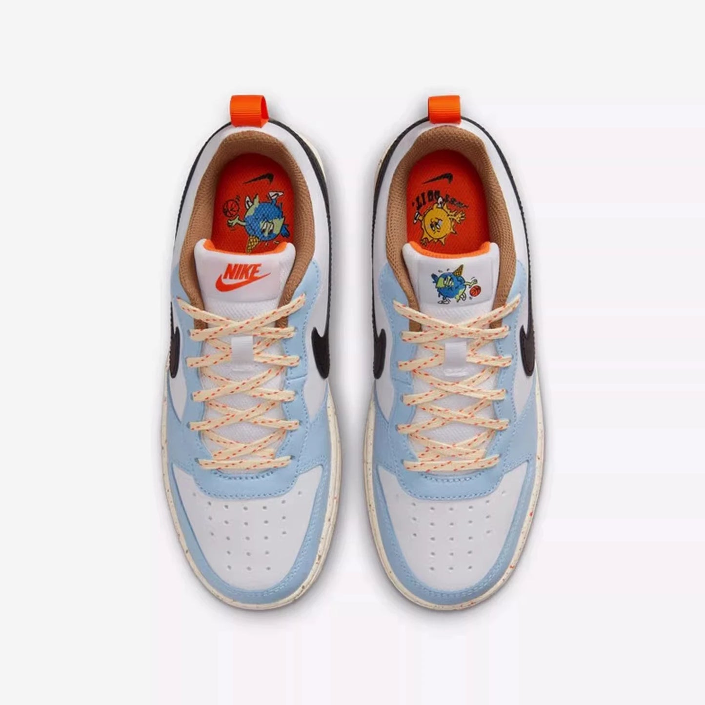 Chaussures Nike pour Femme Court Borough Low Blanc Bleu