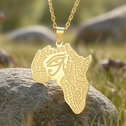 Pendentif Collier Œil d'Horus Talisman de Protection  Bijoux Égypte Ancienne