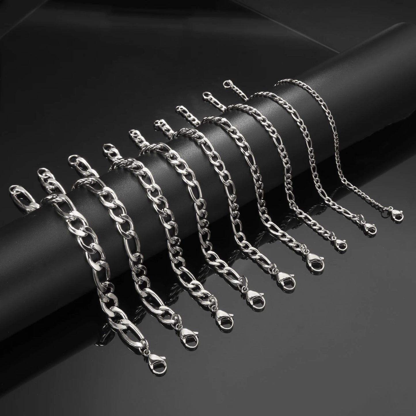 Bracelet en chaîne pour hommes en acier inoxydable