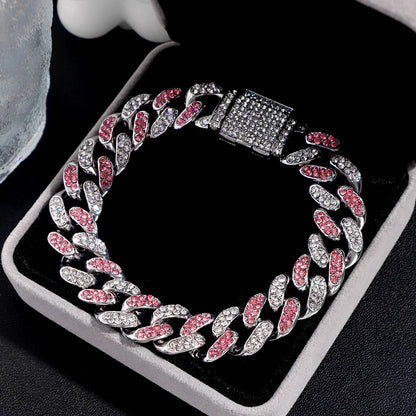 Bracelets hip-hop ICE pour hommes et femmes haute qualité