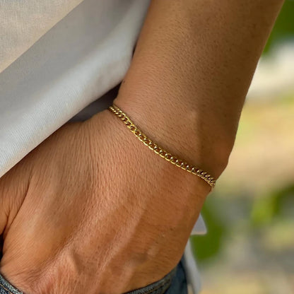 Bracelet en chaîne pour hommes en acier inoxydable