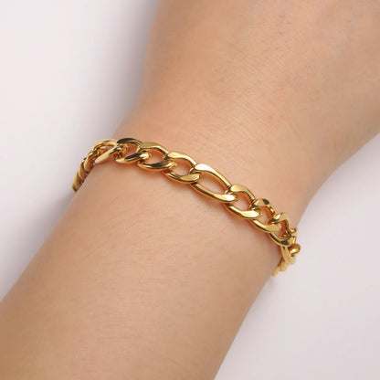 Bracelet en chaîne pour hommes en acier inoxydable