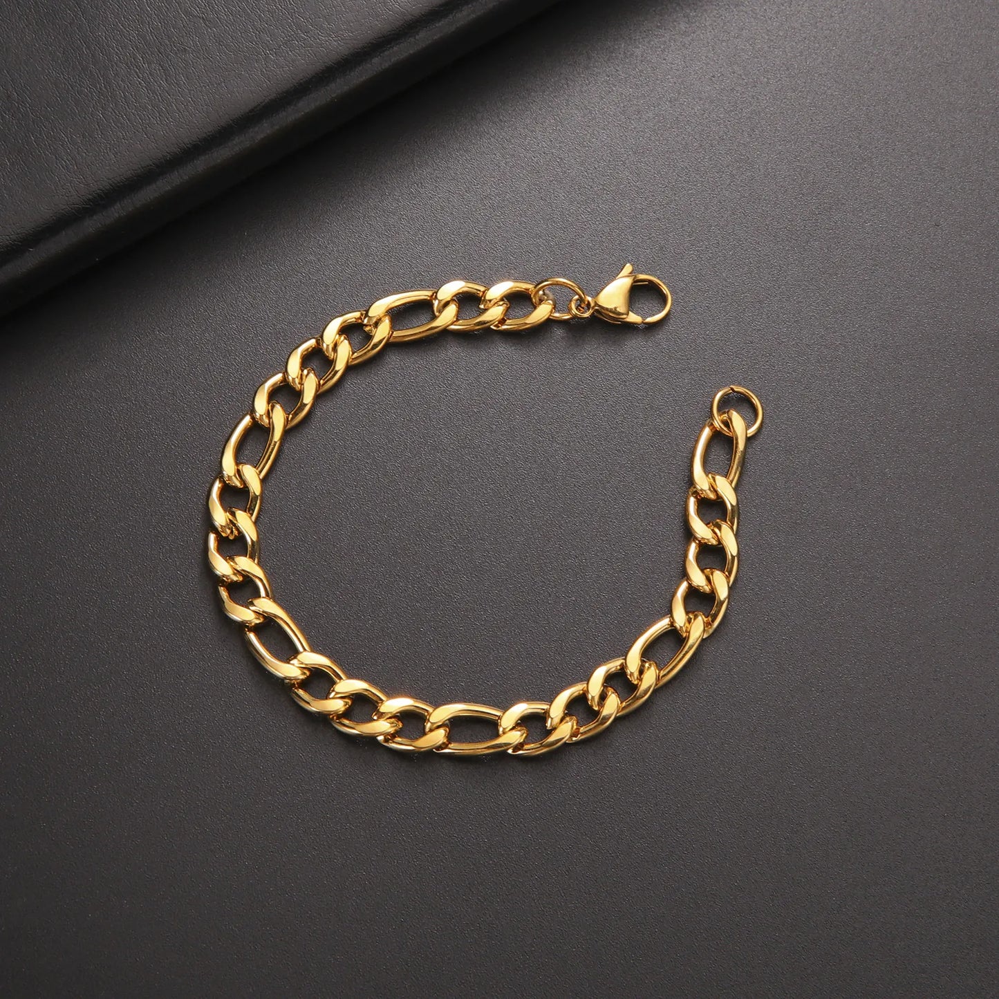Bracelet en chaîne pour hommes en acier inoxydable