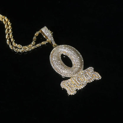 Chaîne/pendentif Lettre O Block HOMME
