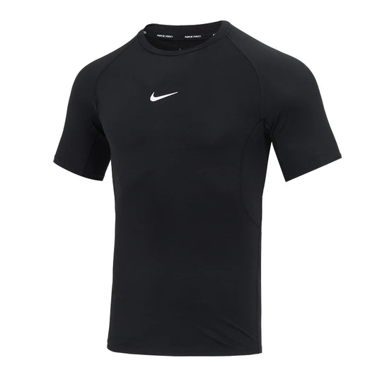 T-shirt NOIR de course et d'entraînement en polyester Nike Sportswear