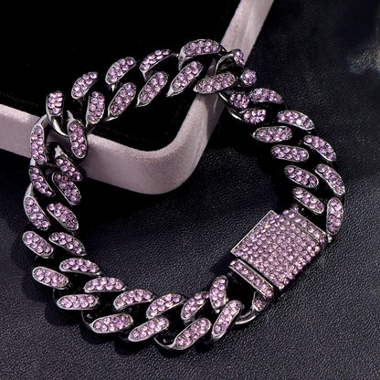 Bracelets hip-hop ICE pour hommes et femmes haute qualité