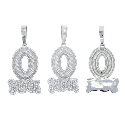 Chaîne/pendentif Lettre O Block HOMME