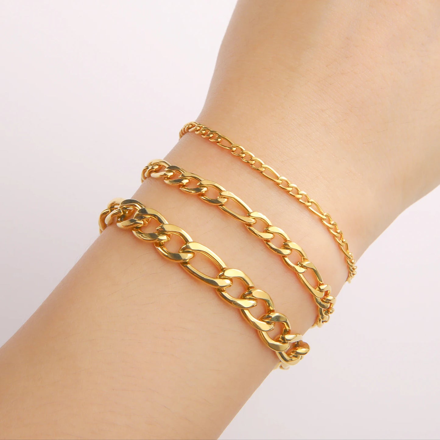 Bracelet en chaîne pour hommes en acier inoxydable