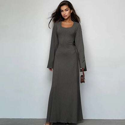 Robe longue à manches longues pour femmes