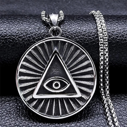 Collier pour hommes en acier inoxydable avec croix ankh égyptienne, clé de la vie, bijoux, chaîne en acier inoxydable