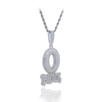 Chaîne/pendentif Lettre O Block HOMME