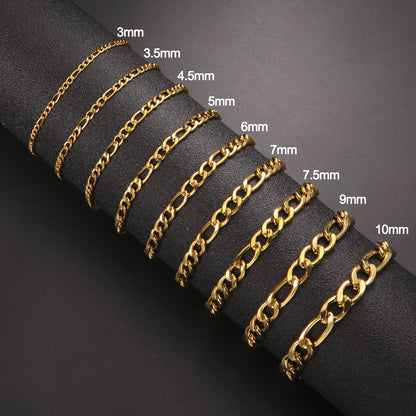 Bracelet en chaîne pour hommes en acier inoxydable