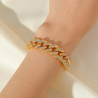 Chaîne en métal de luxe pour hommes, plaqué or 18K