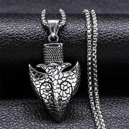 Collier pour hommes en acier inoxydable avec croix ankh égyptienne, clé de la vie, bijoux, chaîne en acier inoxydable