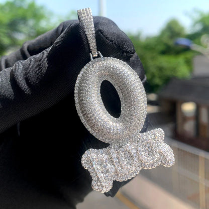 Chaîne/pendentif Lettre O Block HOMME