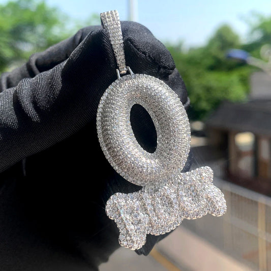 Chaîne/pendentif Lettre O Block HOMME