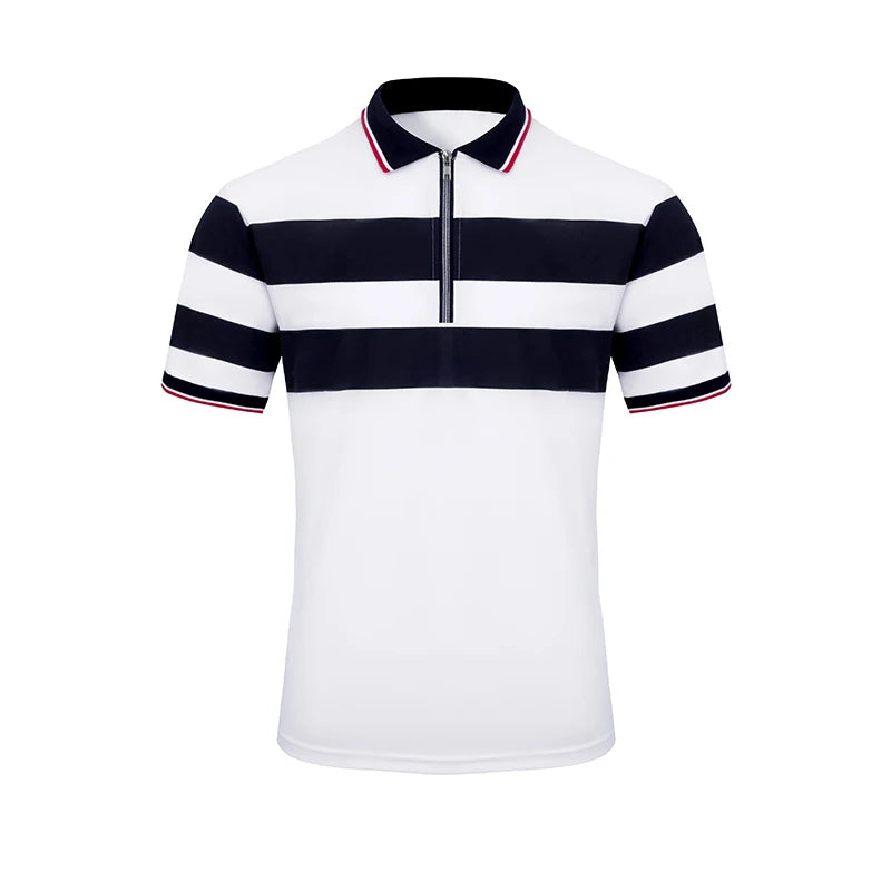 Polo décontracté à manches courtes pour homme
